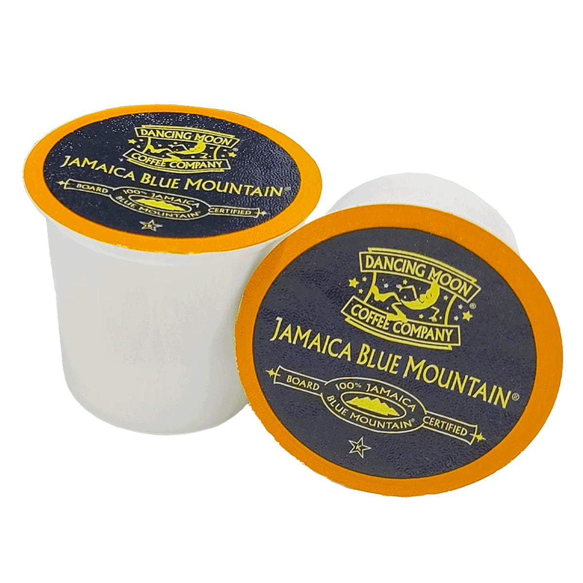 Dancing Moon small-batch flavor pods delivering refined Jamaica Blue Mountain notes.