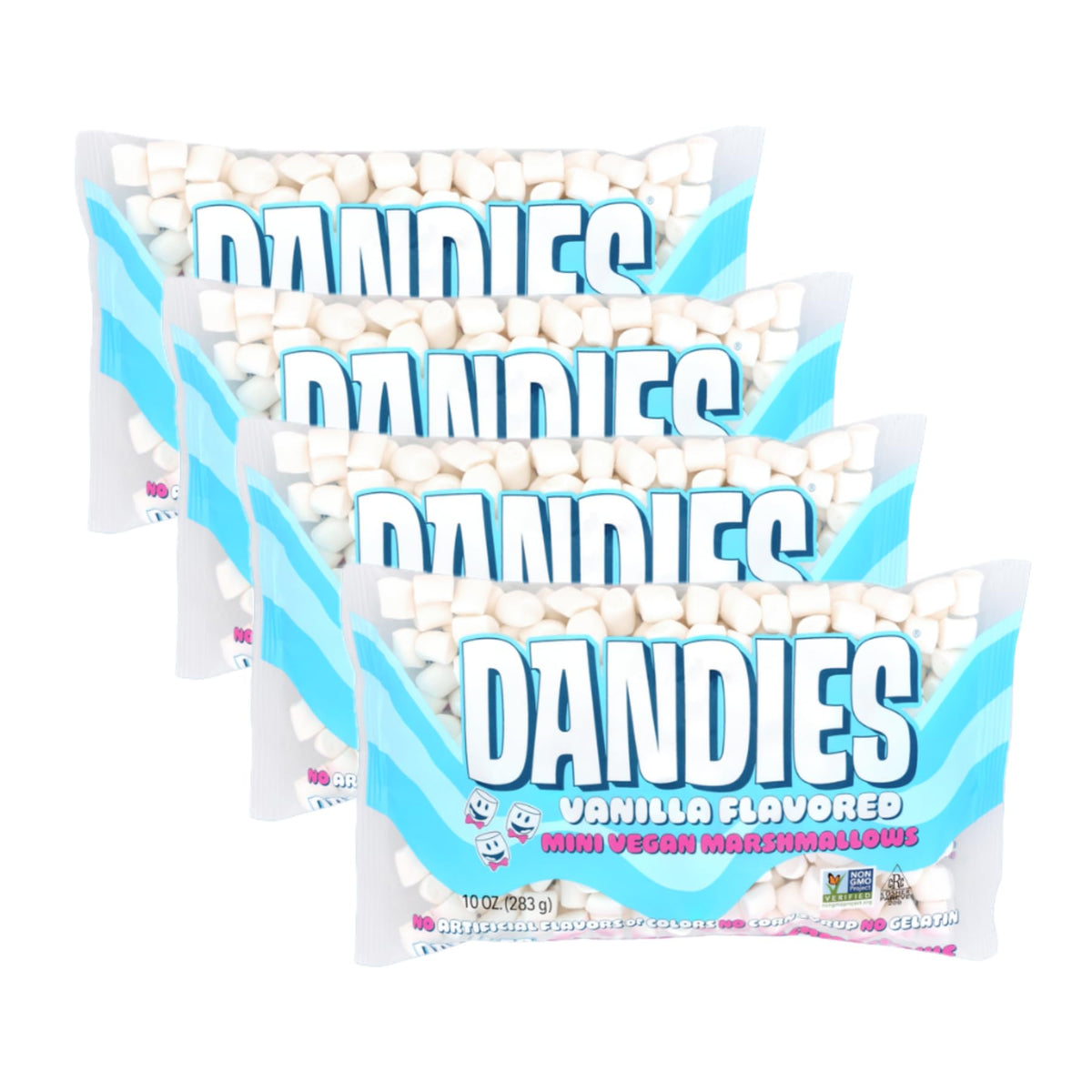 Dandies mini vegan marshmallows roasting on a stick over a campfire, for smoother melts