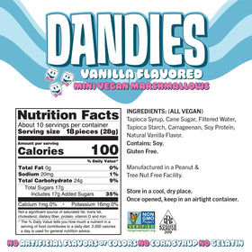Dandies mini vegan marshmallows melting into a perfect S'more bite