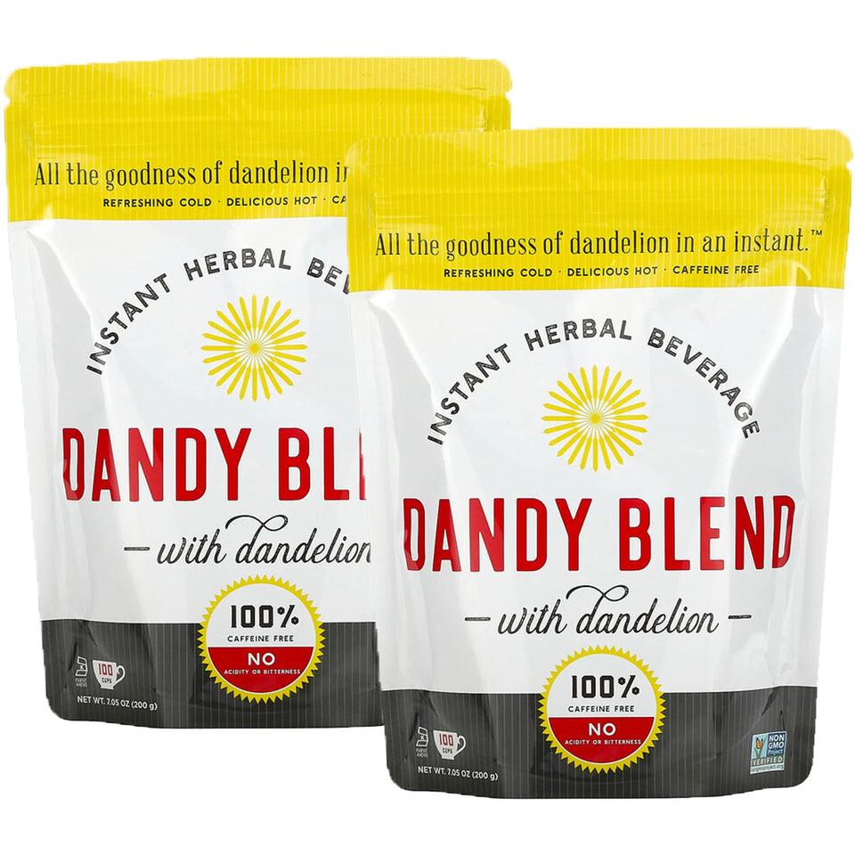 Dandy Blend instant herbal beverage dandelion bags ready for a caffeine-free cup