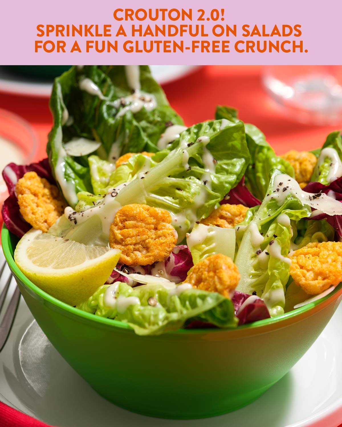 Serving in a bowl at office break, a crunchy gluten-free option.