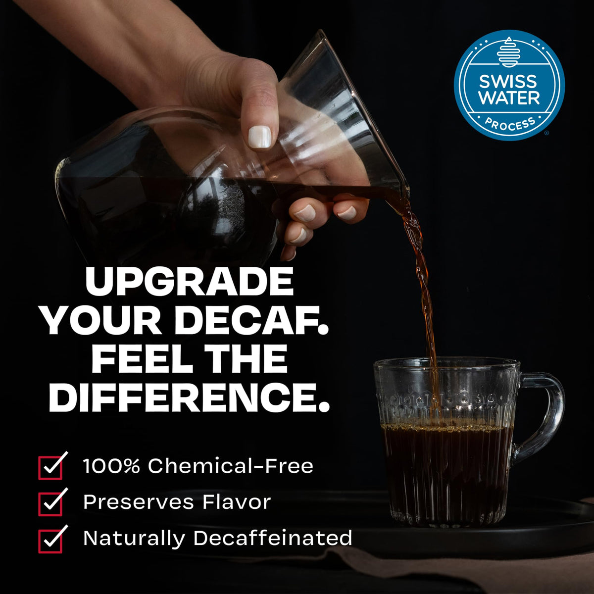 Danger Coffee ground coffee being poured for a smooth, balanced cup.