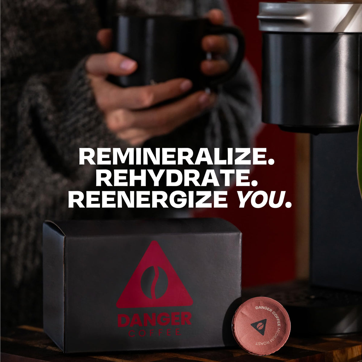 Danger Coffee pod mold-free and lab-tested for consistent quality.
