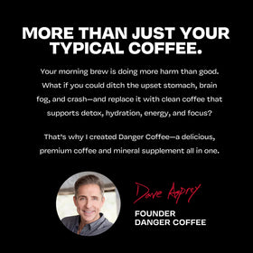 Danger Coffee SCA-quality roast on demand delivers fresh, consistent flavor.