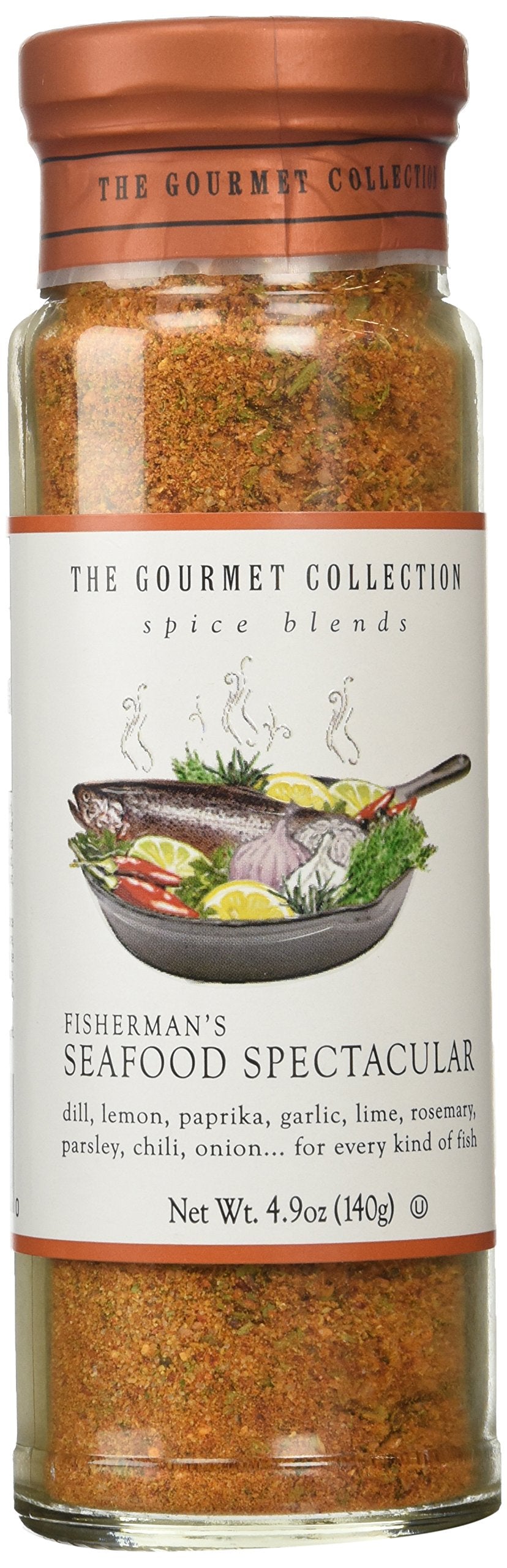 Dangold Gourmet Collection Seafood Spectacular spice bottle for crab boil and seafood dishes.