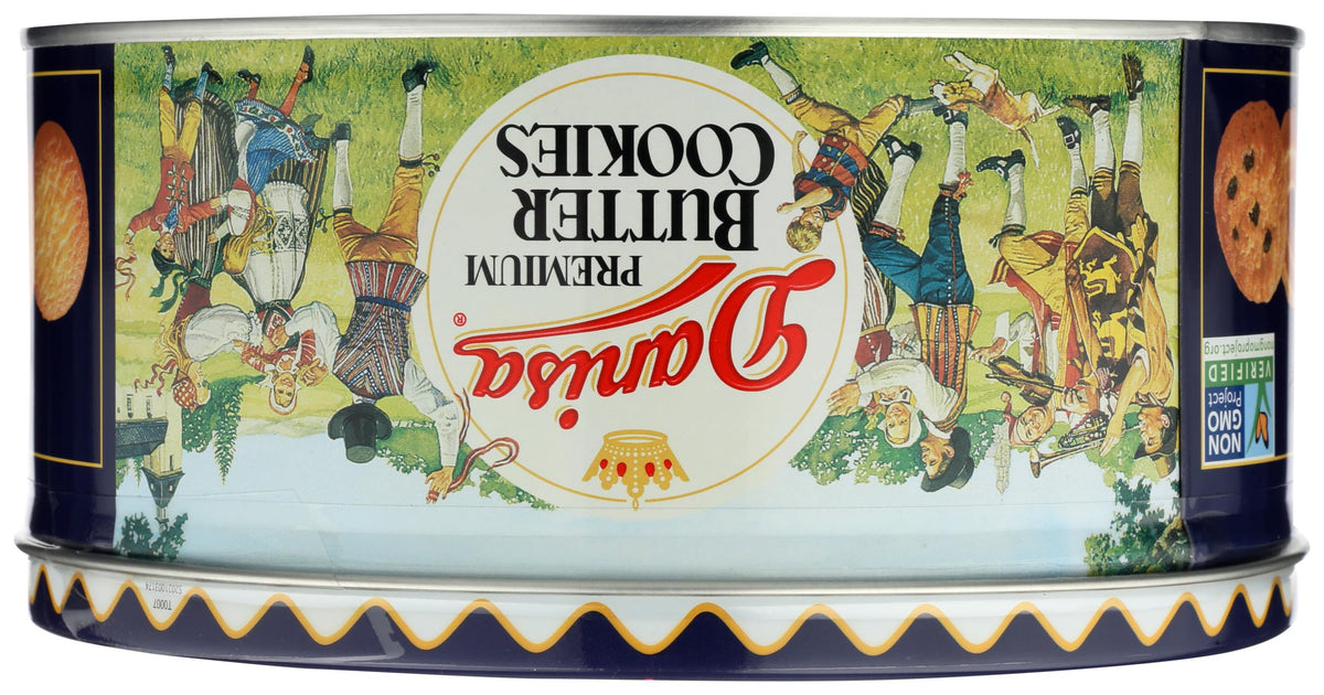 Danisa holiday tin packaging, festive display and convenient gift
