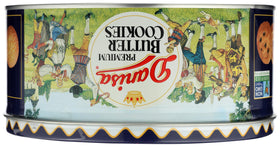Danisa holiday tin packaging, festive display and convenient gift