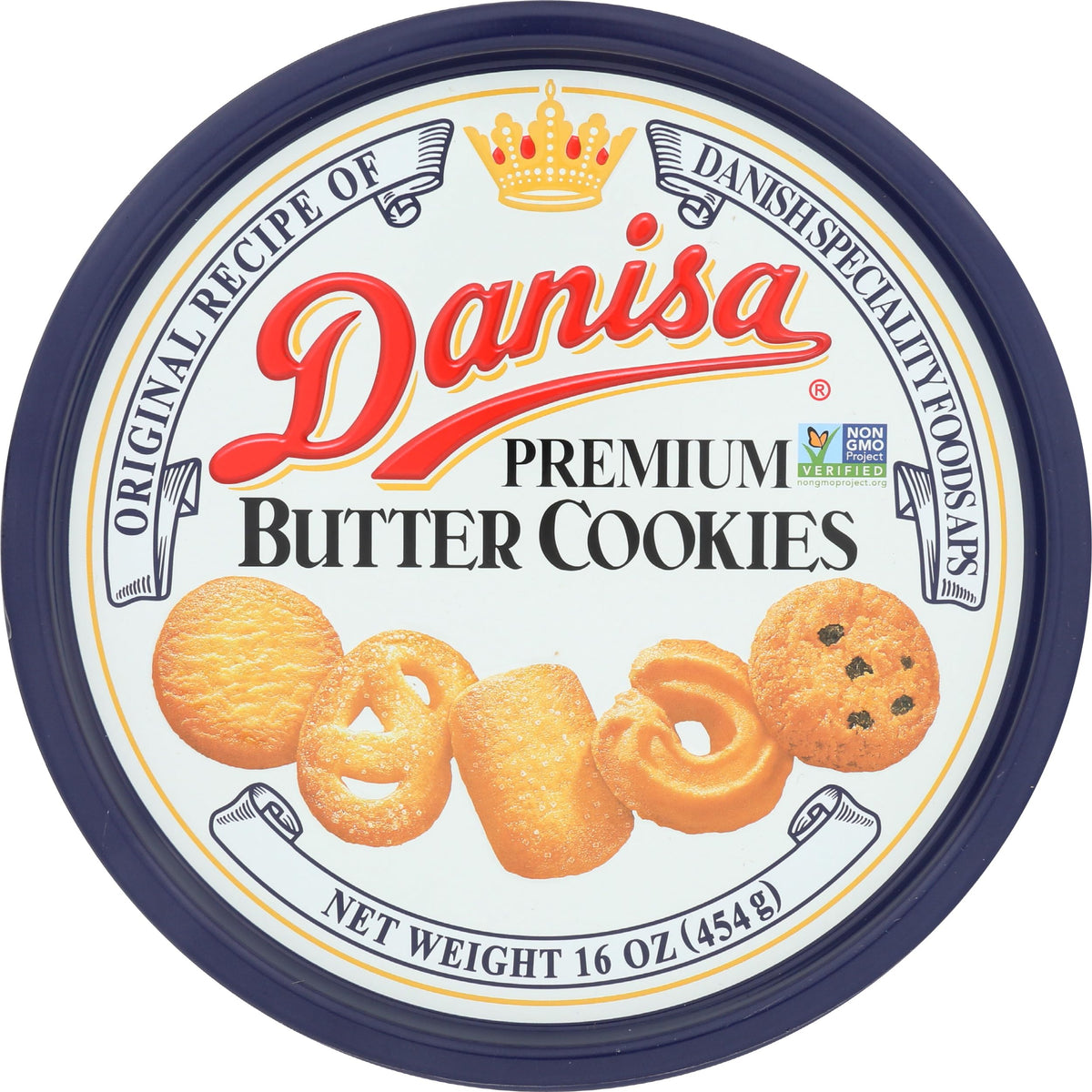 Danisa butter cookies tin 16oz, premium gift for holidays