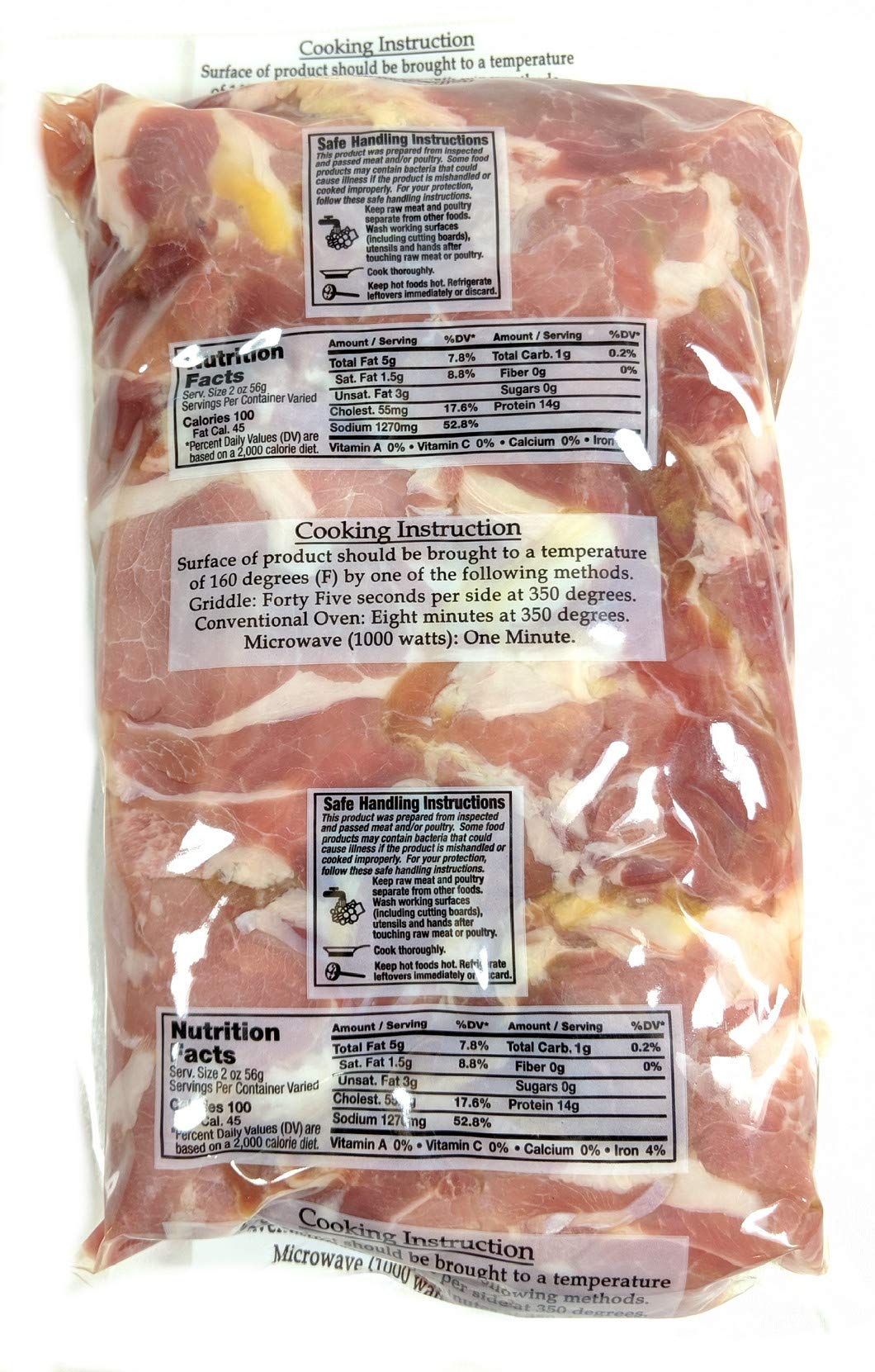 Generic Dan'l Boone Inn country ham trimmings raw trimmings ready to portion