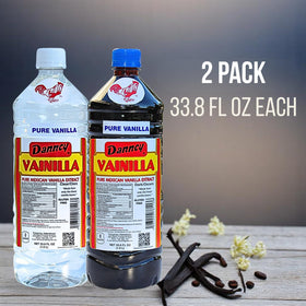 Danncy Vanilla Clear 33oz bottle preserves color while adding vanilla aroma.