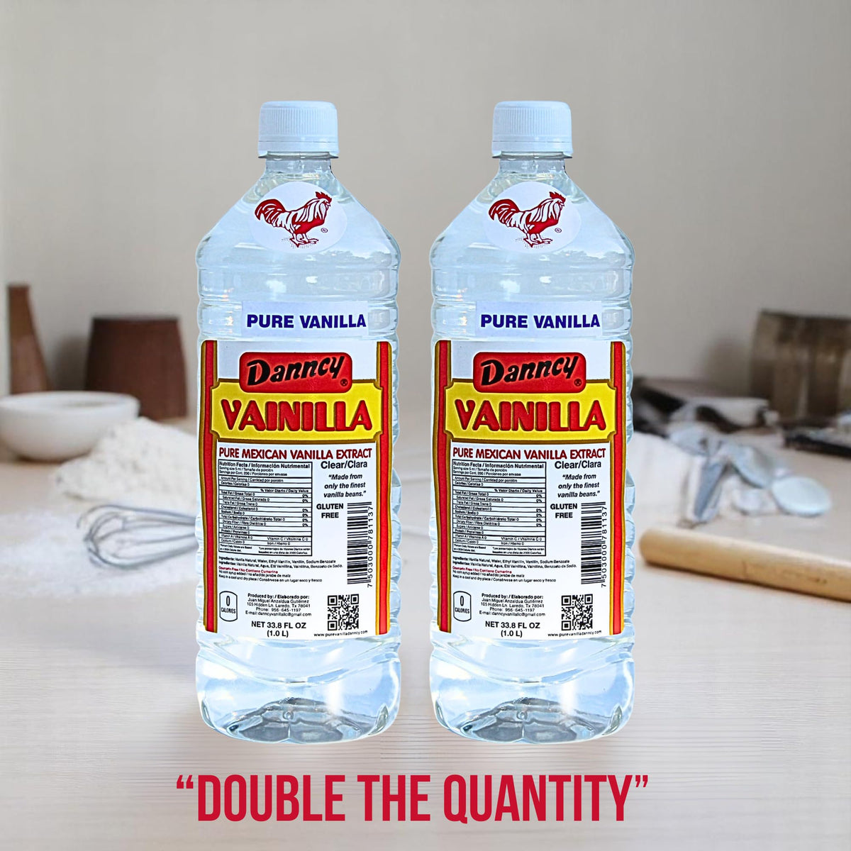 Pouring Danncy Vanilla Clear reveals a smooth vanilla aroma ideal for beverages.