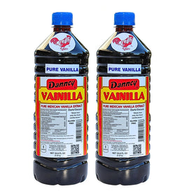 Danncy Vanilla Dark bottle front shows authentic vanilla flavor for baking.