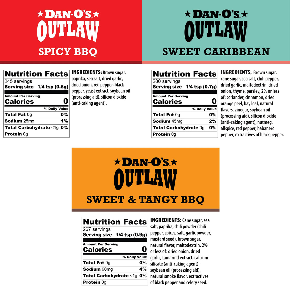 Dan-O’s Outlaw BBQ seasoning used as rib rub and finishing spice