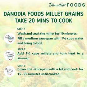 Danodia Foods finger millet resealable pouch preserves freshness and aroma