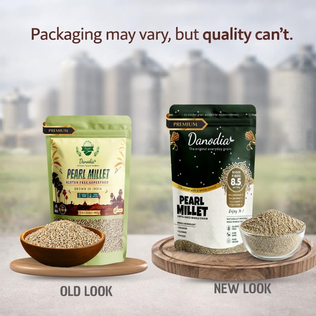 Smart storage Bajra in a resealable pack preserves aroma and freshness.