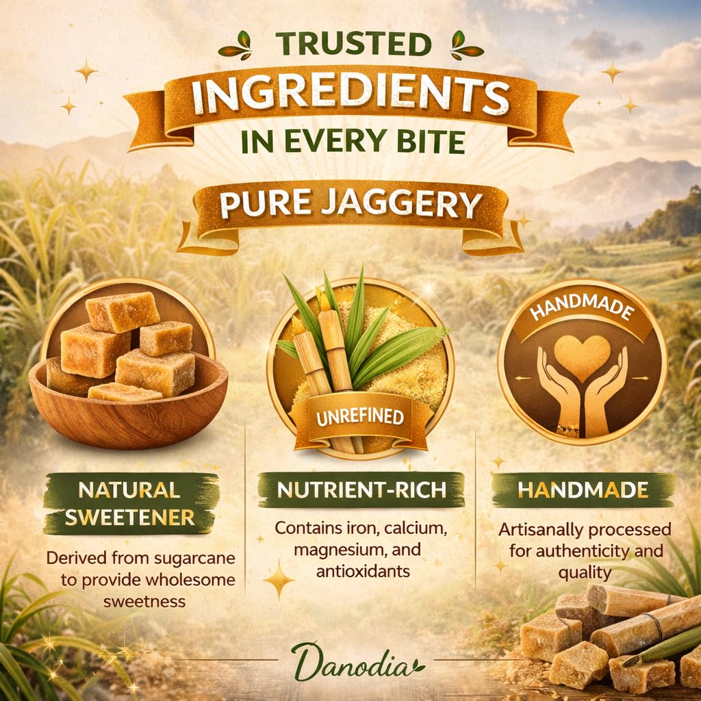 Danodia Jaggery Bites melting in tea or coffee for balanced sweetness.