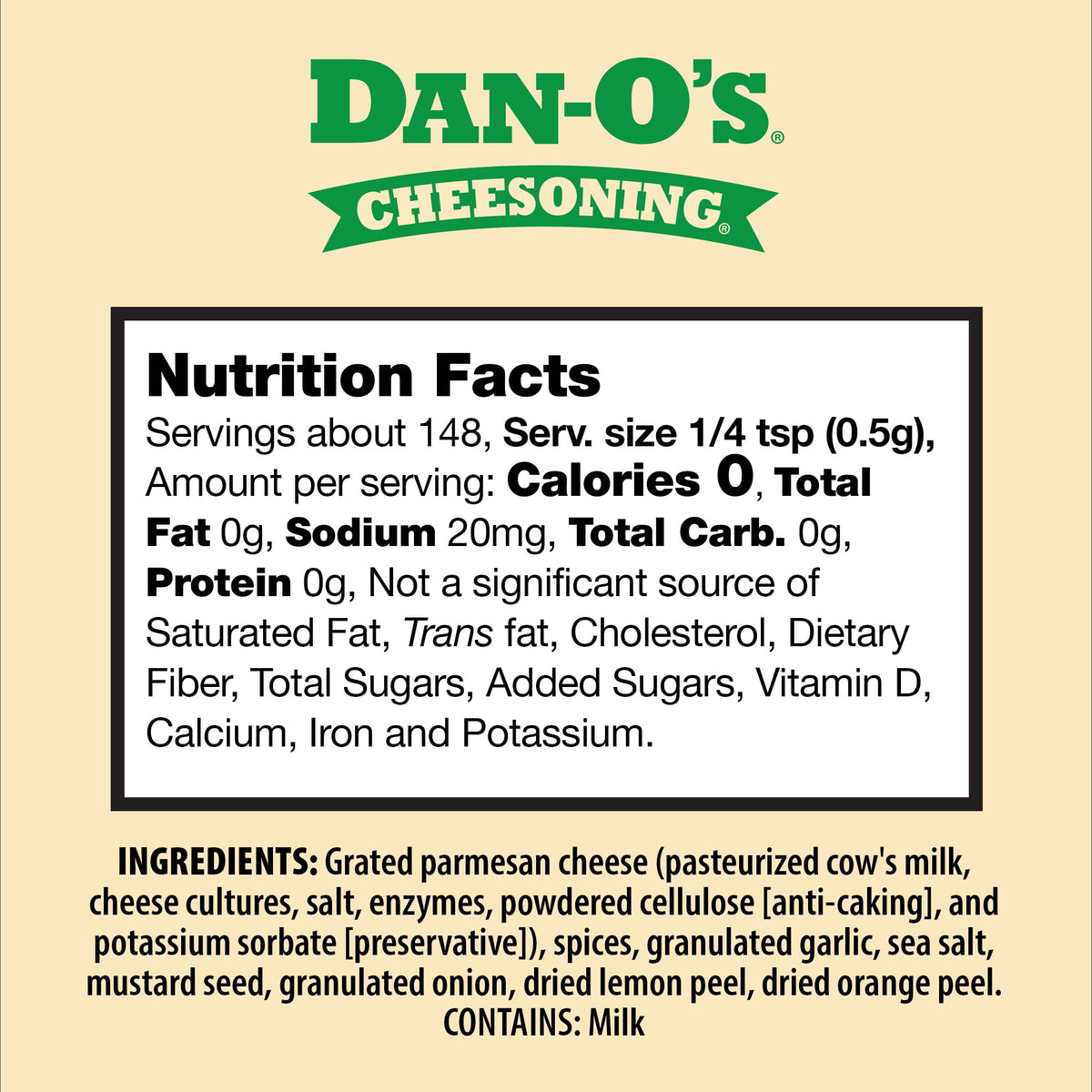 Dan-O's Cheesoning on burgers enhances meat with savory depth.