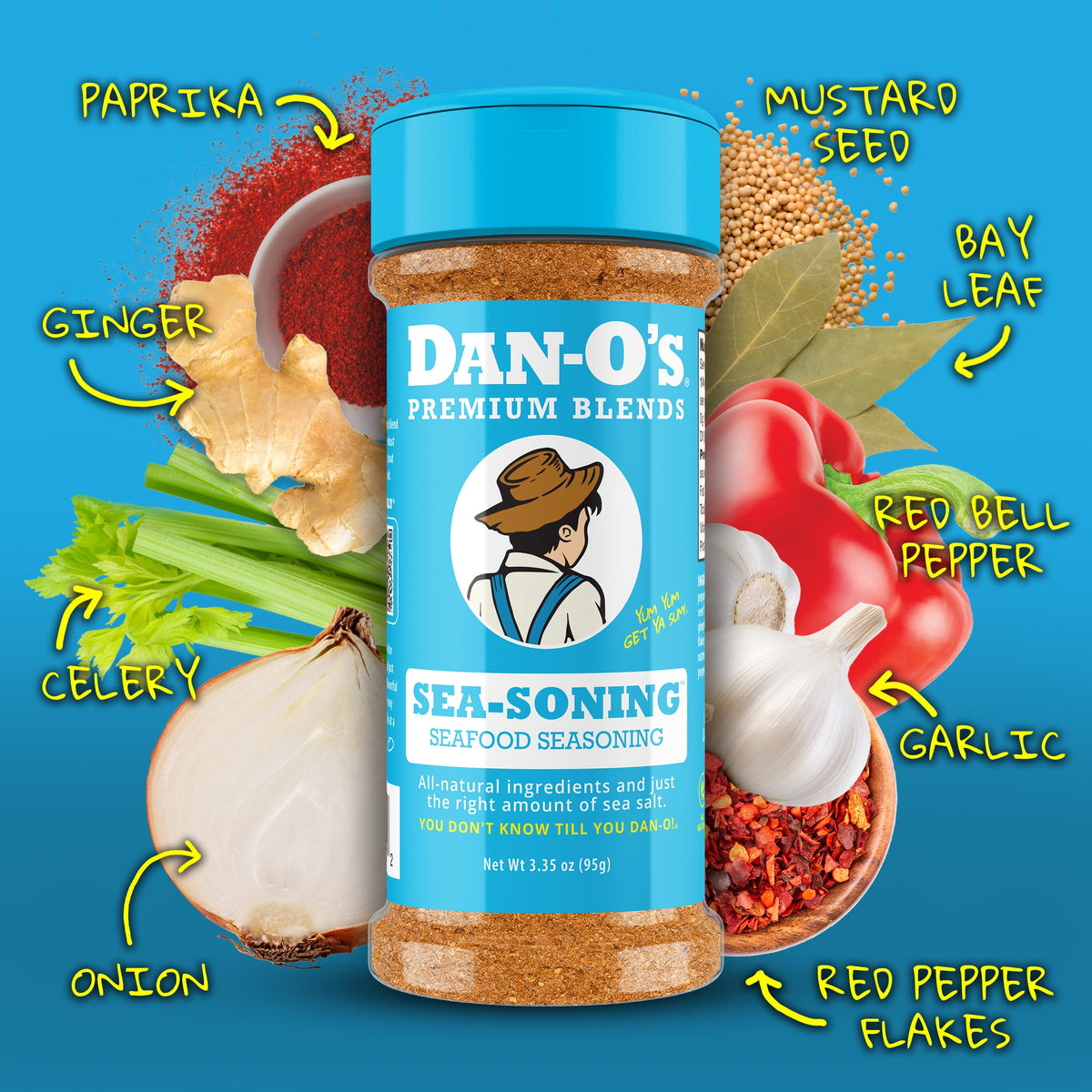 Dan-O's 4-bottle set pack shot showing variety for easy weeknight meals.