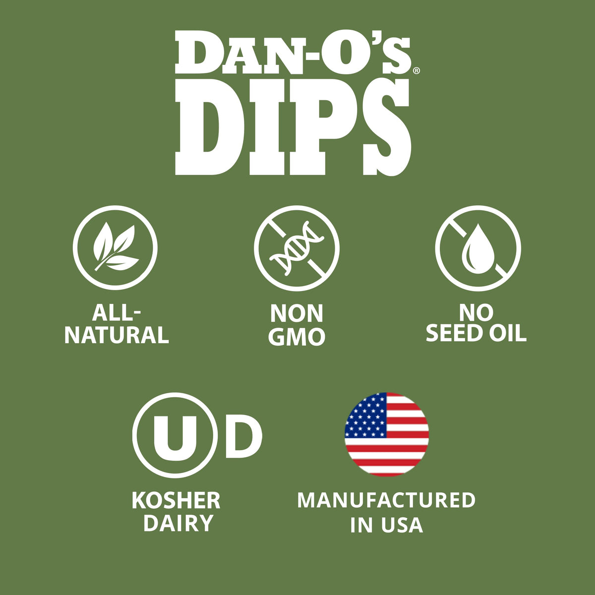Dan-O's ready-to-mix packets for quick dips with sour cream.