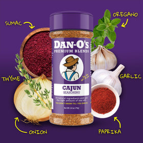 Dan-O's SEA-soning bottle enhancing seafood and vegetables with citrus notes.