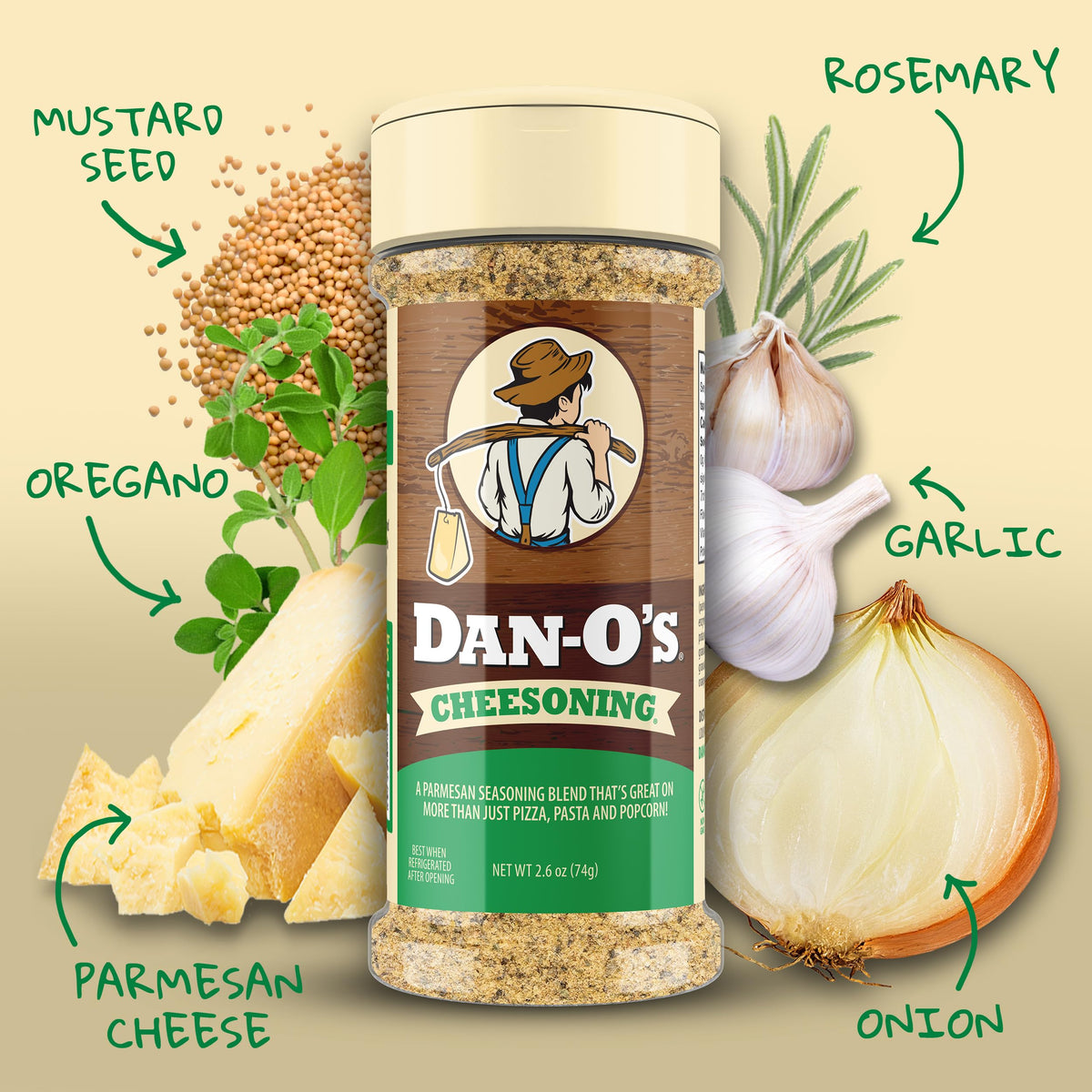Dan-O's Jalapeño Cheesoning bottle from the set, perfect for zesty eggs and burgers.