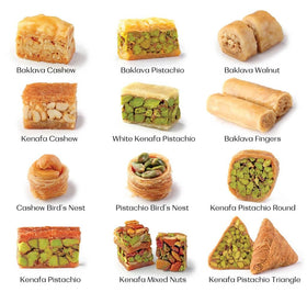 DAR BAKLAVA Nutlava box opened to reveal 40 pieces for gifting