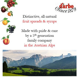 d'arbo raspberry spread with yogurt for a fruity breakfast