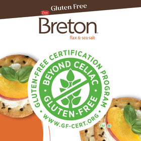 Dare Breton gluten-free crackers dipping — perfect for quick snacks and tastier bites.