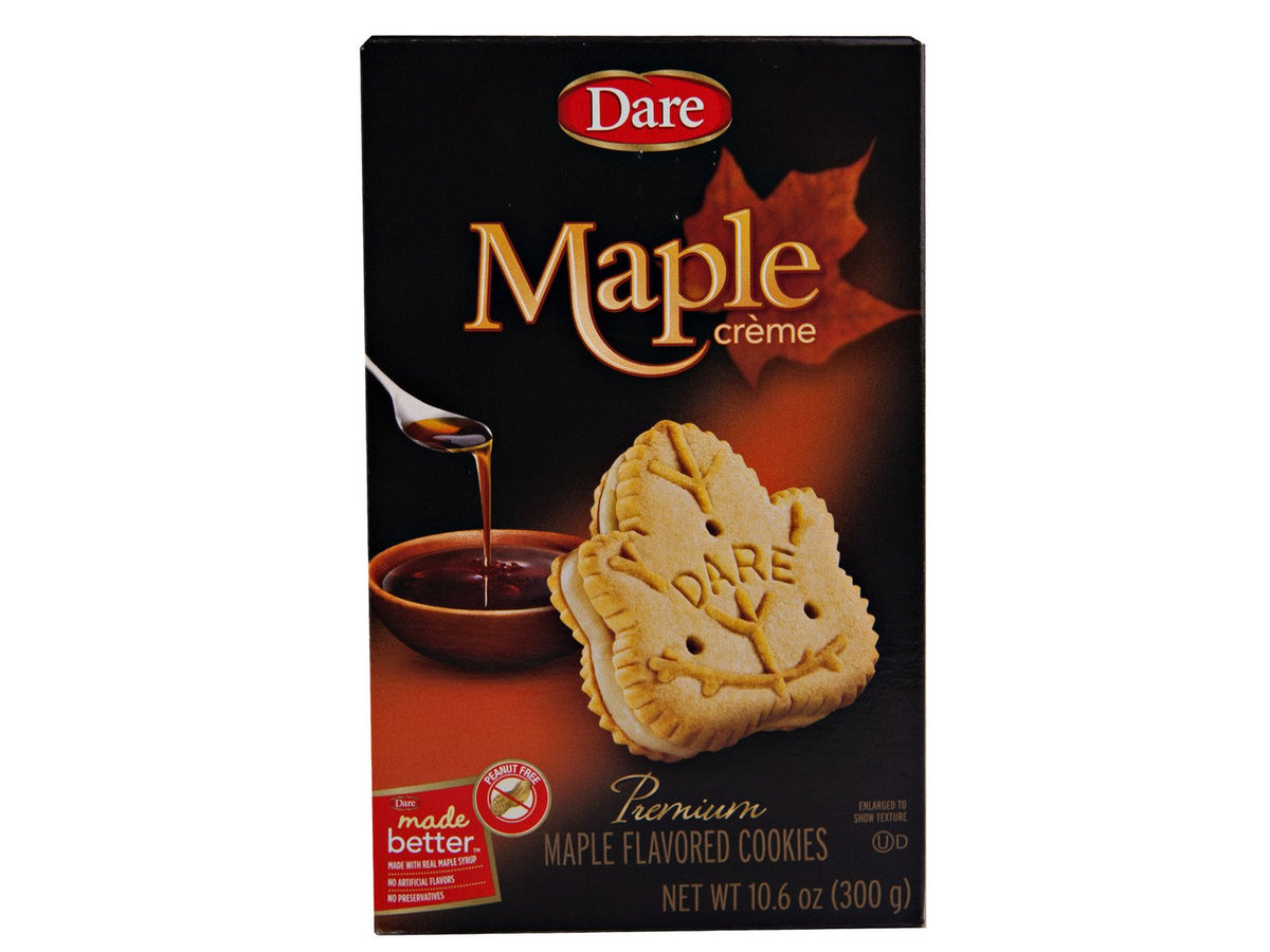 Dare Maple Leaf Creme cookies three-box pack, ideal for sharing and gifting