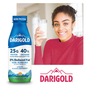 Darigold FIT 12-pack on display emphasizes convenient family use.