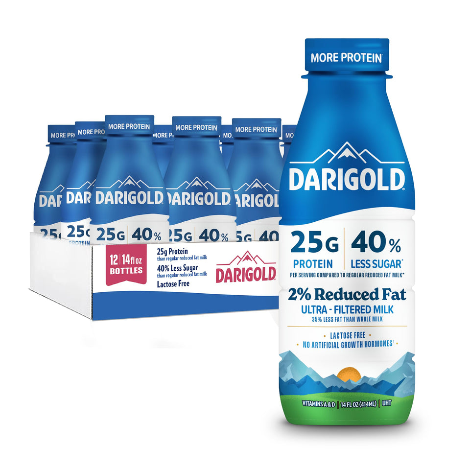 Darigold FIT lactose-free high-protein 2% milk bottle for everyday nutrition.