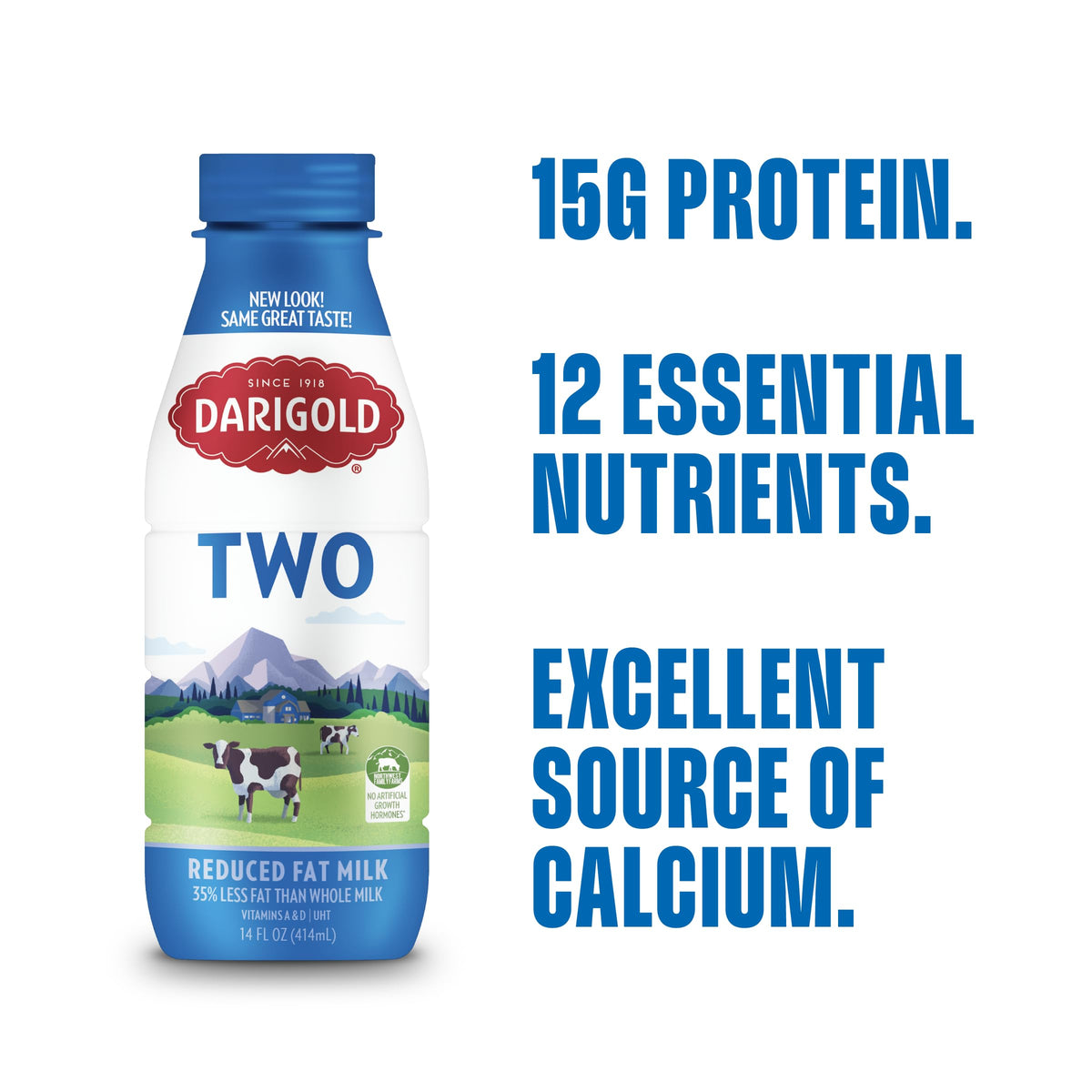 12-pack shelf-stable Darigold 2% milk for family meals and lunches.