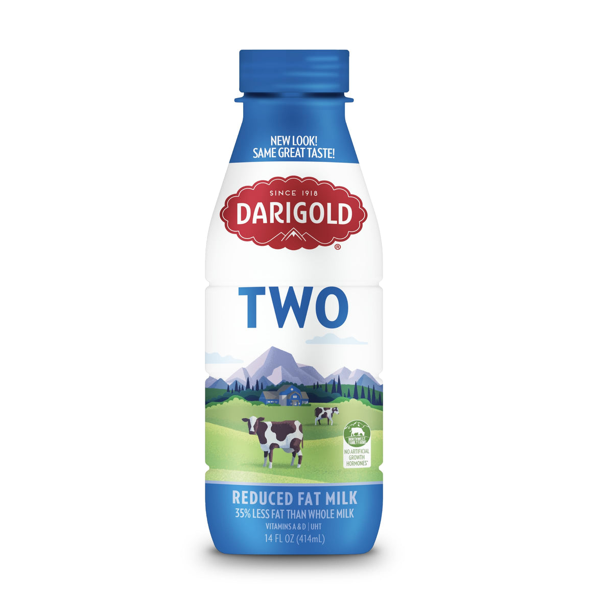 Darigold 2% milk nutrition with calcium and vitamin D in every serving.