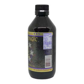 Close-up of Dark Magic label highlighting Mexican origin and quality