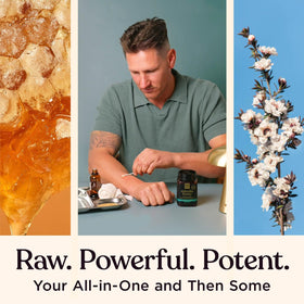 Dark Manuka honey color and thick texture for bold flavor