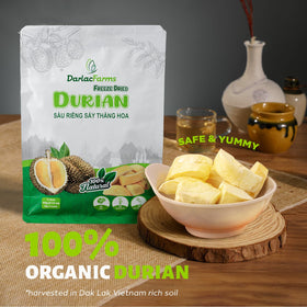 DARLACFARMS three mini-packs of durian bites for convenient portions