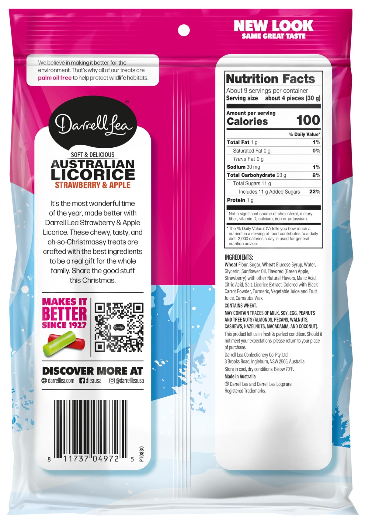 Darrell Lea licorice texture close-up highlights the signature soft and chewy bite.