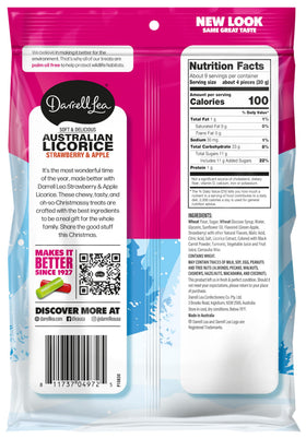 Darrell Lea licorice texture close-up highlights the signature soft and chewy bite.
