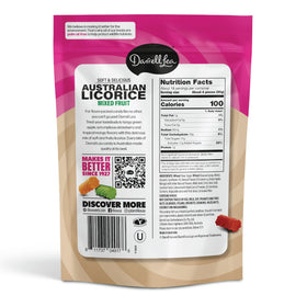 Darrell Lea soft, chewy licorice texture ideal for sharing on trips or office snacking.