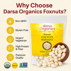 Gluten-free foxnuts packaged for gluten-free snack options