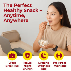 Trail mix with foxnuts and nuts for a balanced snack