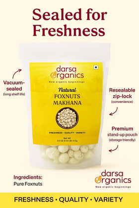 Vegan, protein-rich foxnuts suitable for plant-based diets