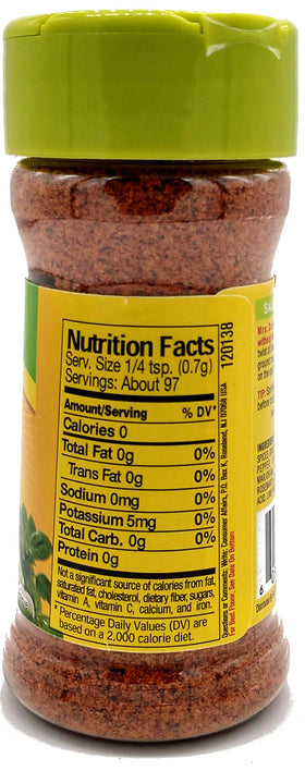 Dash Caribbean Citrus bottle closeup with bright citrus aroma for seafood and vegetables