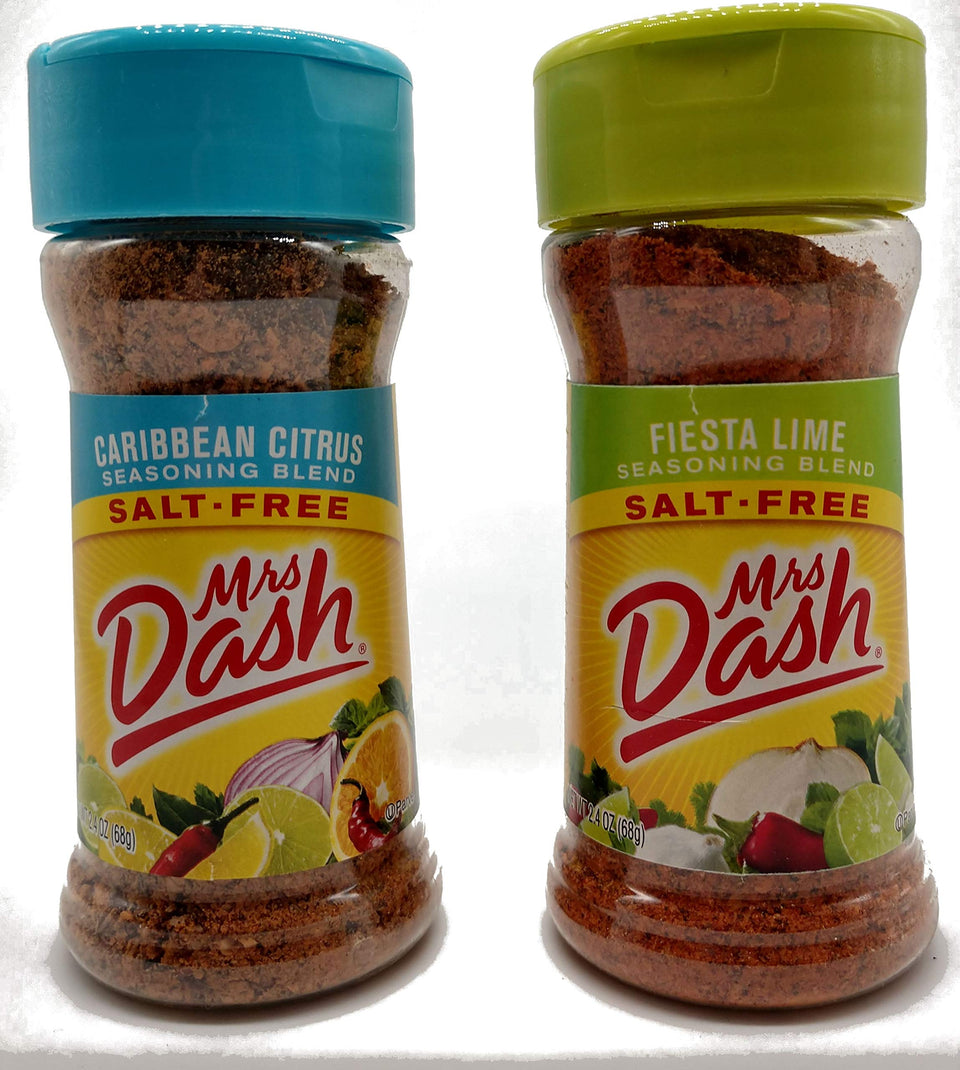 Dash Caribbean Citrus bundle pack shot, salt-free seasoning for grilled chicken and veggies