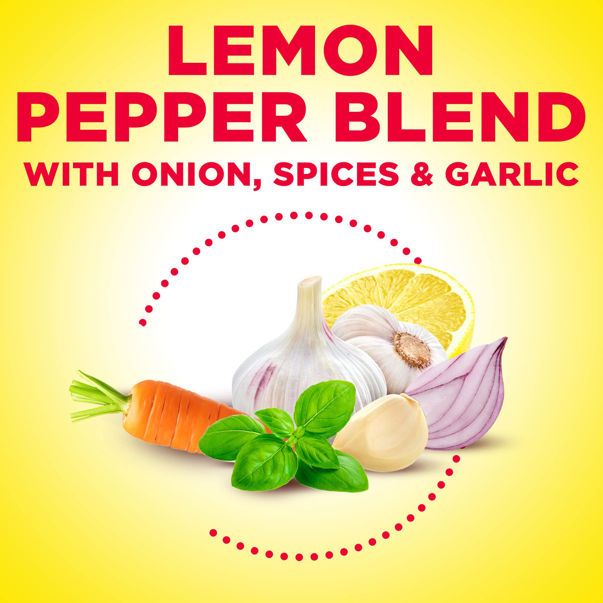 Dash salt-free seasoning shaker shown ready to boost poultry, vegetables, and sauces.
