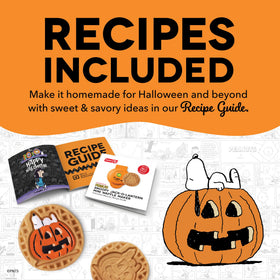 DASH Snoopy Halloween party setup featuring mini waffles for shareable treats.