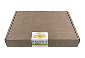 Dasher's puff pastry shells arranged on a platter invite fillings.