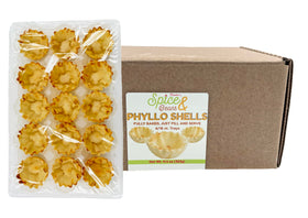Dasher's Spice & Beans mini phyllo shells tray-6x15 for quick, elegant appetizers