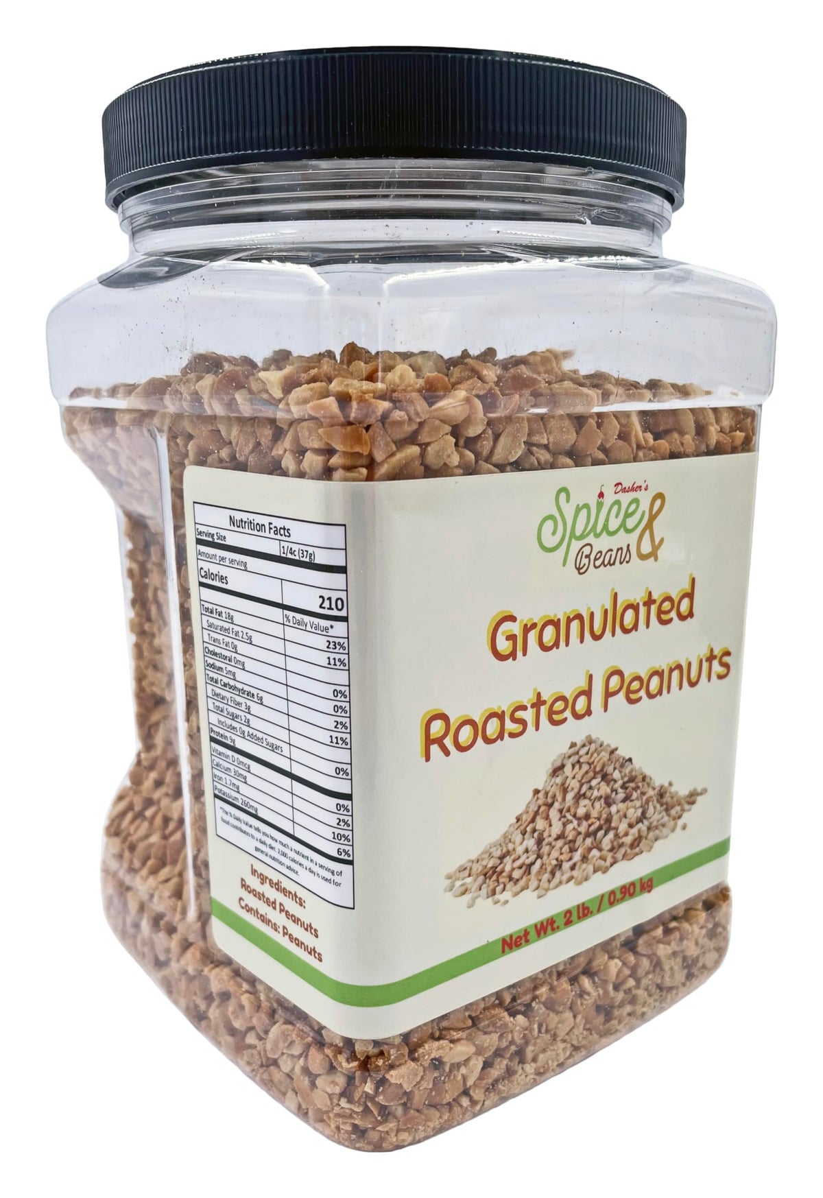 Dasher's Spice & Beans peanut topping for baking enhances cupcakes and brownies