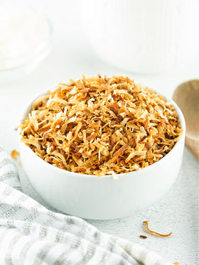 Dasher's Spice & Beans coconut flakes folded into cookie batter for texture.